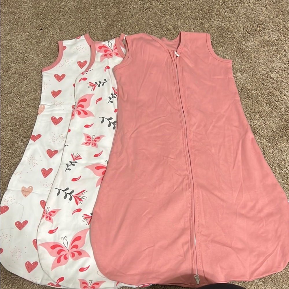 Amazon Pink and White Sleep Sacks for Kids